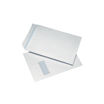 250 White C4 Windowed (40mm x 105mm) Self Seal Envelopes (324mm x 229mm) 250 White C4 Windowed (40mm x 105mm) Self Seal Envelopes (324mm x 229mm)