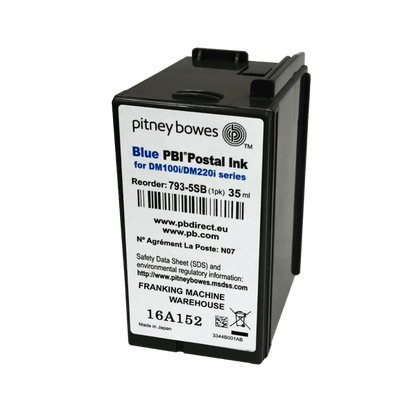 Pitney Bowes DM110i, DM160i & DM220i Genuine Original Smart Blue Ink Cartridge Pitney Bowes DM110i, DM160i & DM220i Genuine Original Smart Blue Ink Cartridge