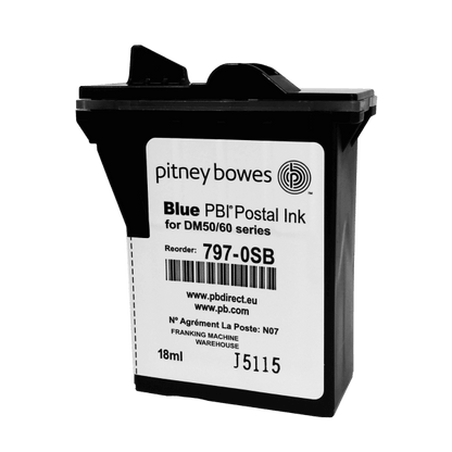 Pitney Bowes DM60 Genuine Original Smart Blue Ink Cartridge Pitney Bowes DM60 Genuine Original Smart Blue Ink Cartridge