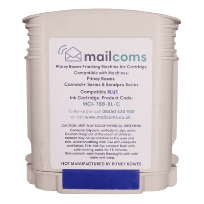 Pitney Bowes Connect+ 500W, 1000, 2000 & 3000 Compatible Blue Standard Ink Cartridge Pitney Bowes Connect+ 500W, 1000, 2000 & 3000 Compatible Blue Standard Ink Cartridge