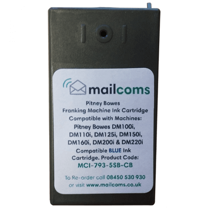 Pitney Bowes DM110i, DM160i & DM220i Compatible Smart Blue Ink Cartridge Pitney Bowes DM110i, DM160i & DM220i Compatible Smart Blue Ink Cartridge