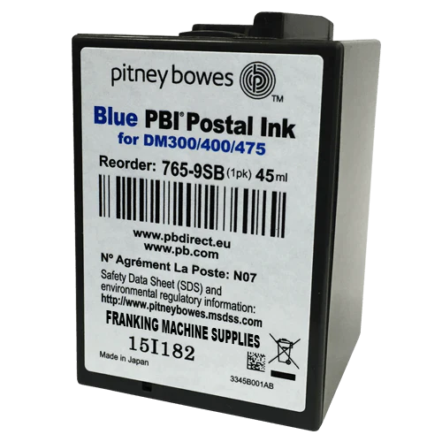 Pitney Bowes SendPro C Auto Genuine Original Smart Blue Ink Cartridge