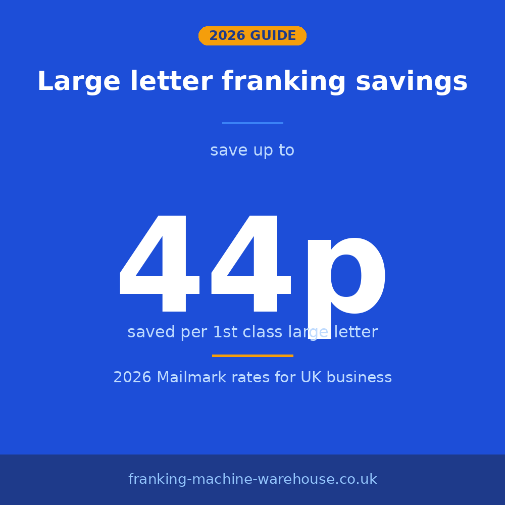Large Letter Franking: How Much You Save in 2026