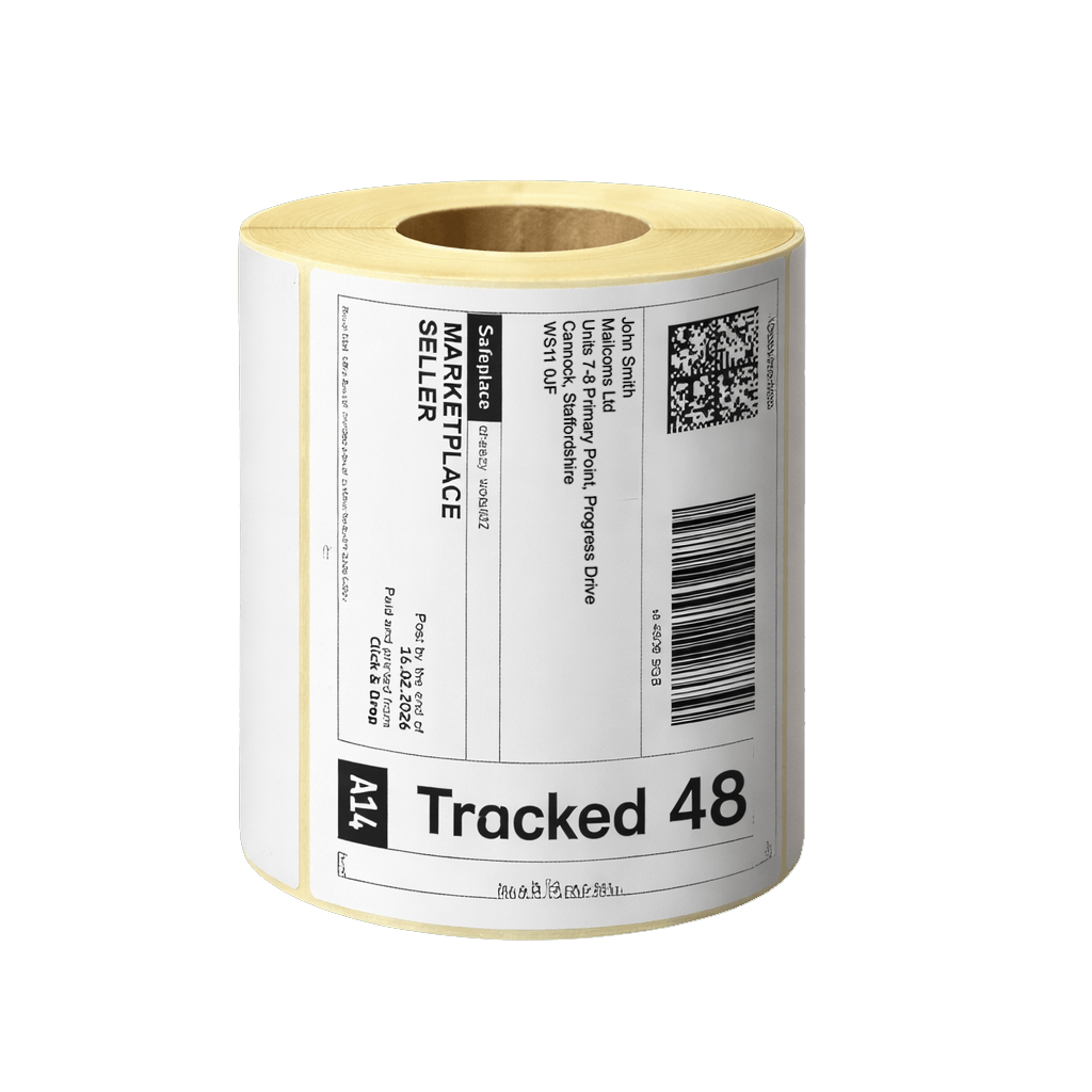 4 x 6″ (101.6mm x 152.4mm) - Royal Mail & Parcelforce Direct Thermal Label Rolls