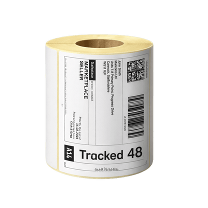 4 x 6″ (101.6mm x 152.4mm) - Royal Mail & Parcelforce Direct Thermal Label Rolls