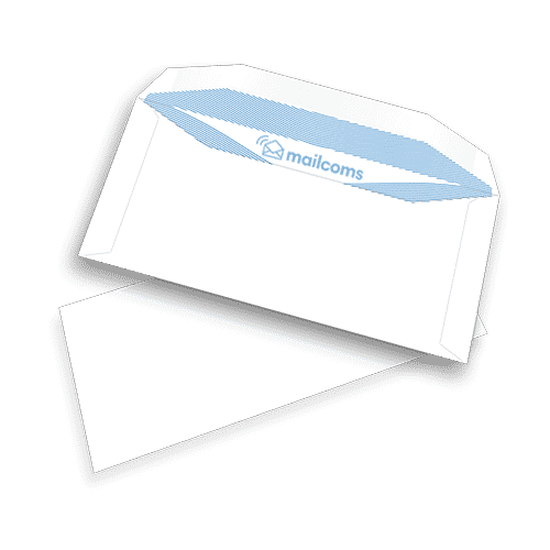 1000 White DL+ Non Windowed Gummed Envelopes (114mm x 235mm)