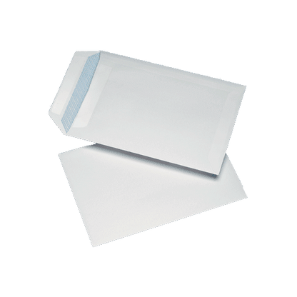 250 White C4 Non Windowed Self Seal Envelopes (324mm x 229mm)