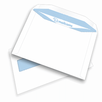 500 White C5+ High Windowed (45mm x 90mm Window) Gummed Envelopes (162mm x 235mm)