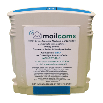 Mailcoms Connect+ 1000 &amp; 2000 Compatible Cyan Standard Ink Cartridge