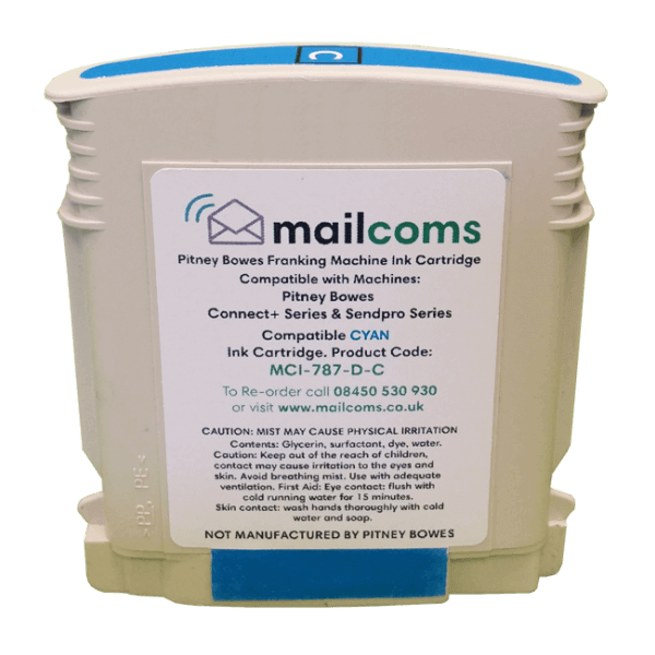 Mailcoms Connect+ 1000 & 2000 Compatible Cyan Standard Ink Cartridge