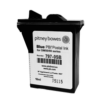 Pitney Bowes DM50, DM55 & DM60 Genuine Original Smart Blue Ink Cartridge