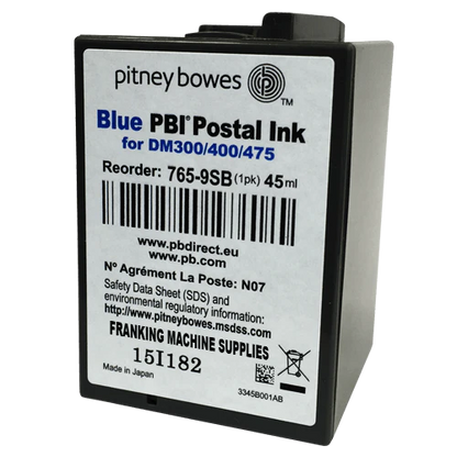 Pitney Bowes DM300M &amp; DM400M Genuine Original Smart Blue Ink Cartridge